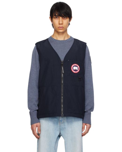 Canada Goose Blue Canmore Vest for men