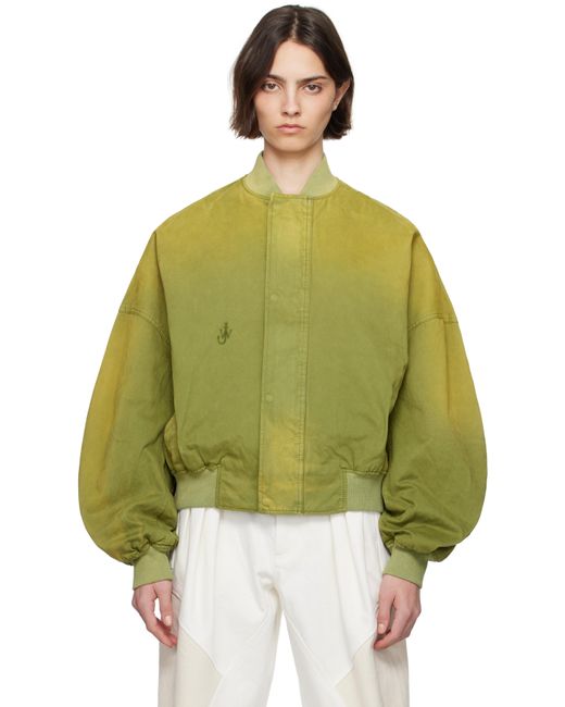 J.W. Anderson カーキ リラックス コットン ボンバージャケット Green