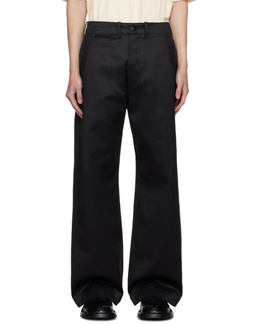 TAIGA TAKAHASHI Black Lot.202 Engineer Trousers for men