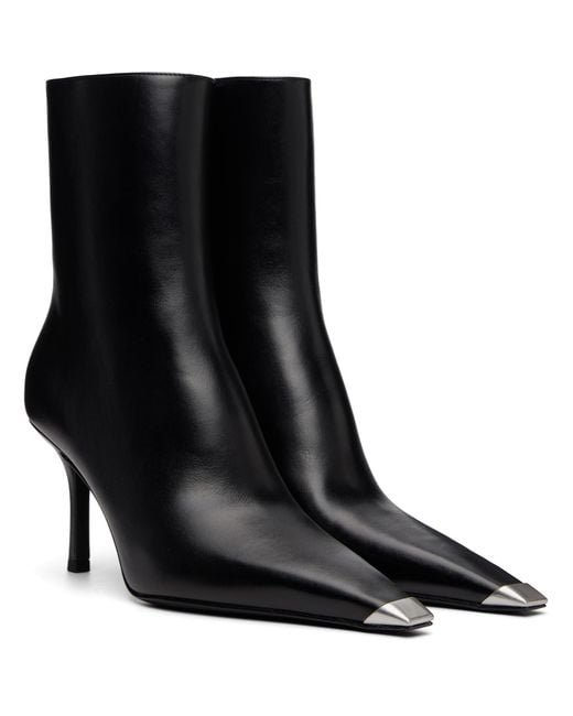 Alexander Wang Black Ferrara Zip Leather Boots