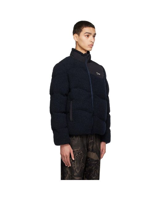 Dime Blue Puffer Jacket for men