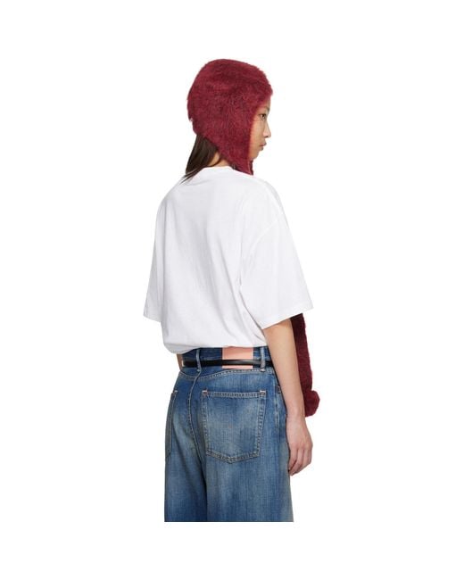 Acne Multicolor Mohair Earflap Hood