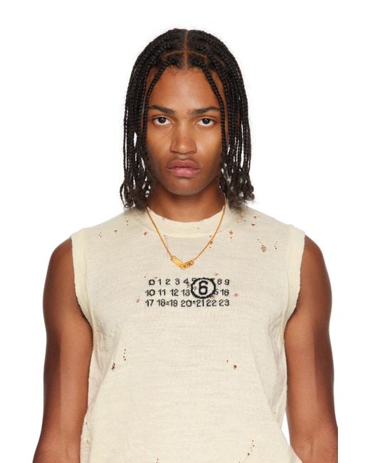 MM6 by Maison Martin Margiela Multicolor Mixed Chain Necklace for men
