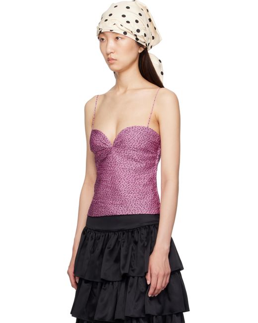 Valentino Black Chiffon Plusdepois Print Top