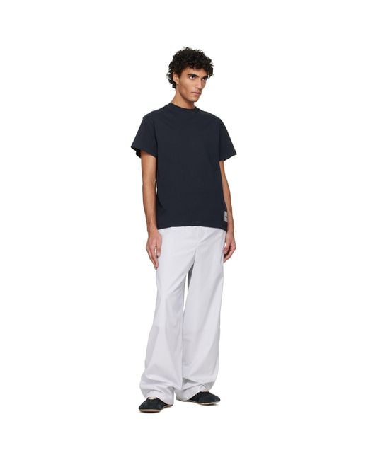 Jil Sander White Cotton Trousers for men