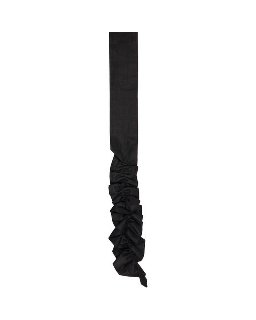 Our Legacy Black Gathered Tie for men