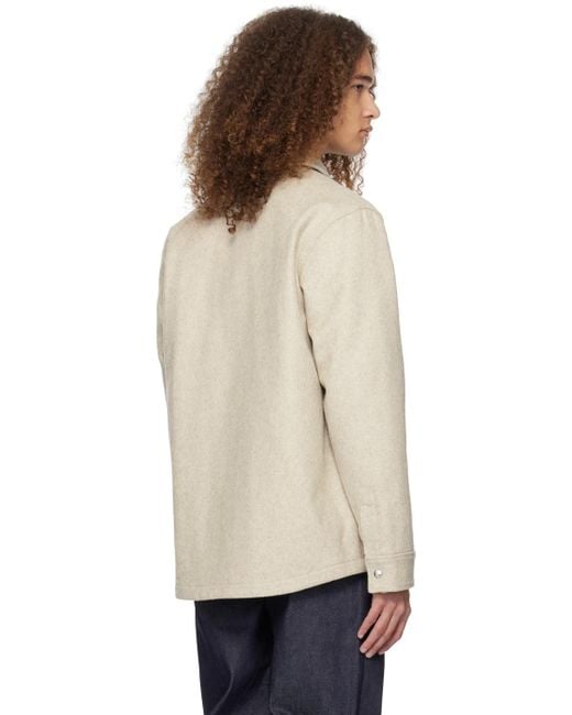 A.P.C. Natural . Off-white New Alan Jacket for men