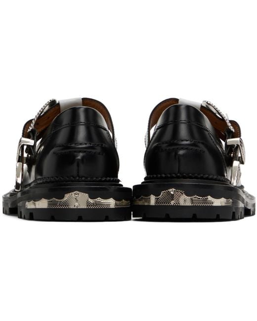 Toga Black Hardware Loafers