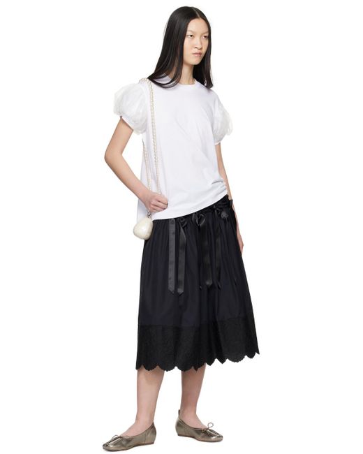 Simone Rocha White Off- Nano Pearl Egg Bag