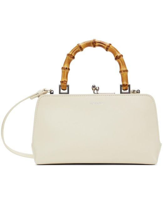 Jil Sander White Off- Goji Bamboo Mini Bag