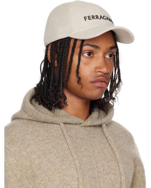 Ferragamo Brown Core Signature Cap for men