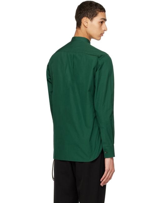 SEBLINE Green Eton Shirt for men