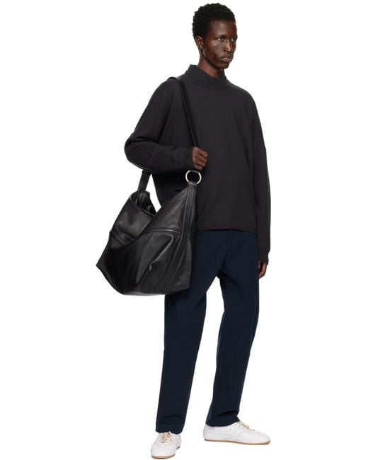 メンズ Studio Nicholson グレー Scafell ニット セーター Blue