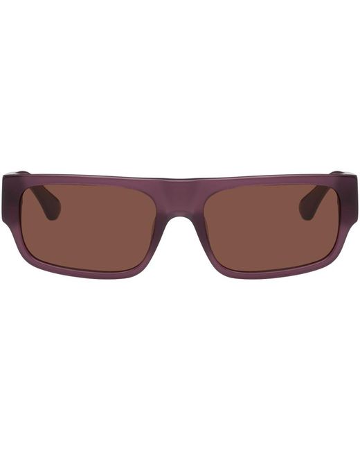 Dries Van Noten Black Purple Linda Farrow Edition 189 C4 Sunglasses