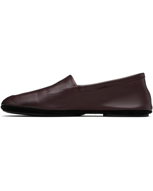 Lemaire Black 'Indoor' Slipper Loafers