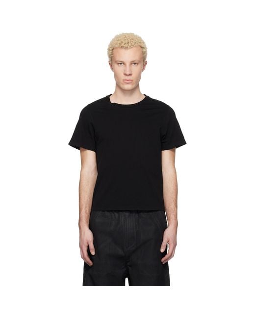 Det Blev Sent Black Cropped T-Shirt for men