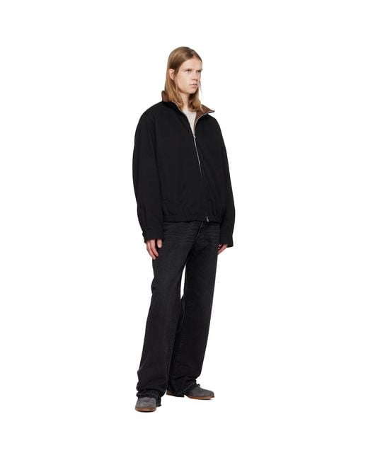 Common Projects Black Zipper Suede Boots for men