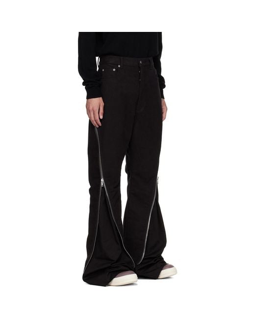 Rick Owens Black Tower Bolan Banana Trousers for men