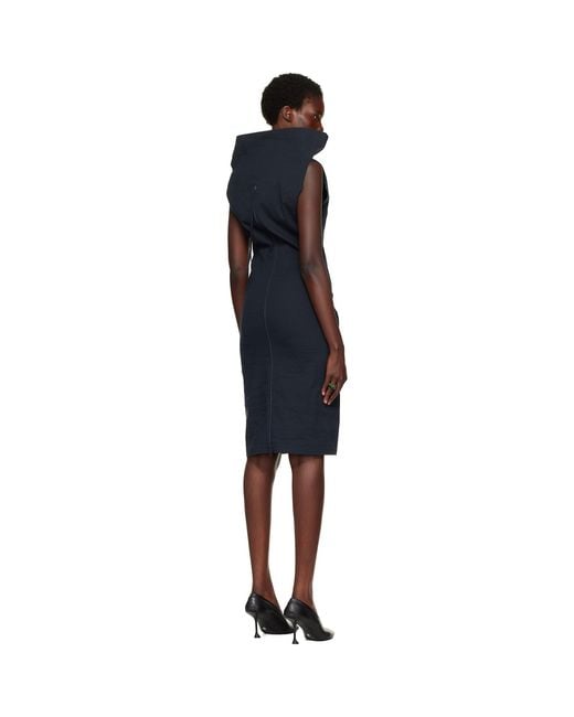 Issey Miyake Blue Allow Midi Dress
