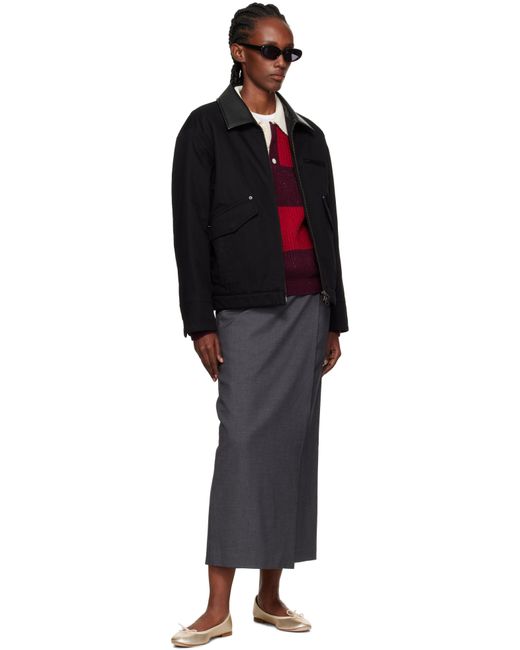 DUNST Black Vintage Padded Work Jacket