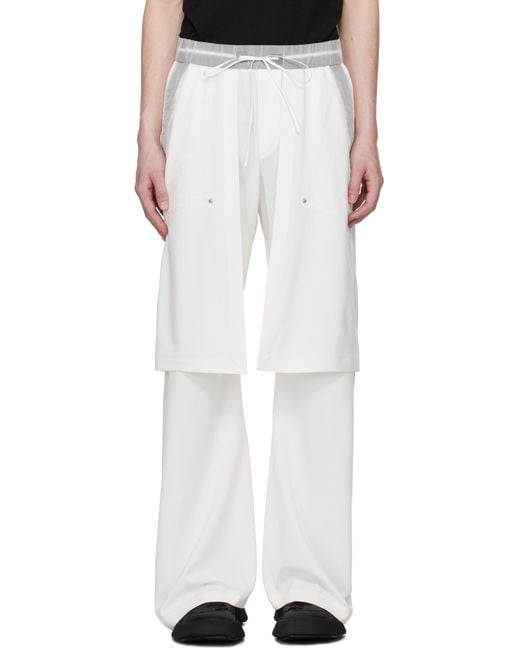 CARNET ARCHIVE White Skirt Trousers for men
