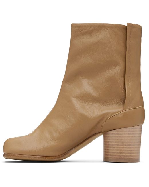 Maison Margiela Brown Tabi Ankle Boots