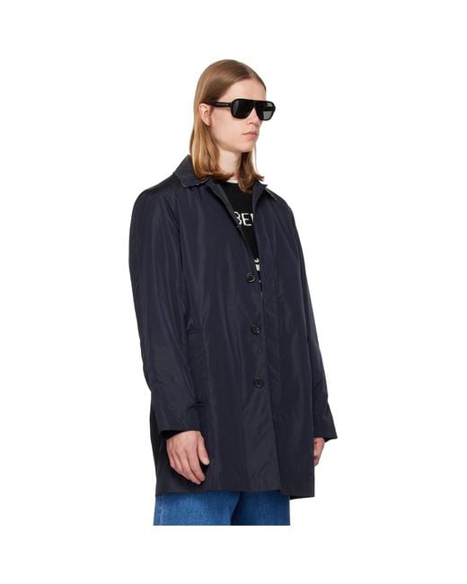 Burberry Blue Ridgewood Coat for men