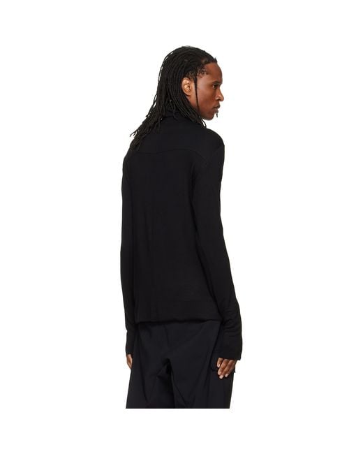 Thom Krom Black Ts 1003 Turtleneck for men