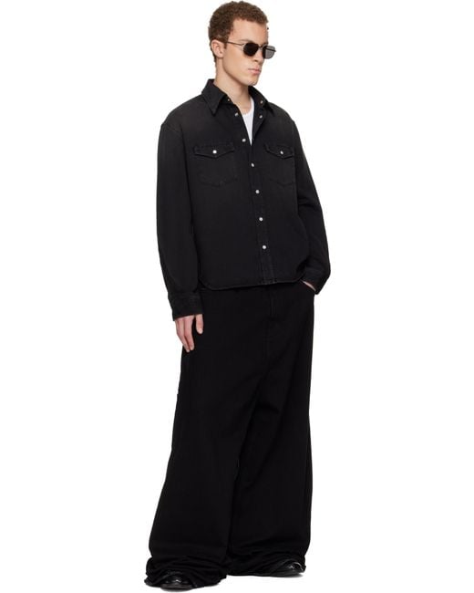 Givenchy Black Classic Denim Shirt for men