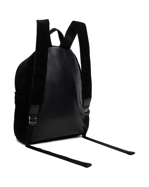 Wooyoungmi Black Suede Backpack for men