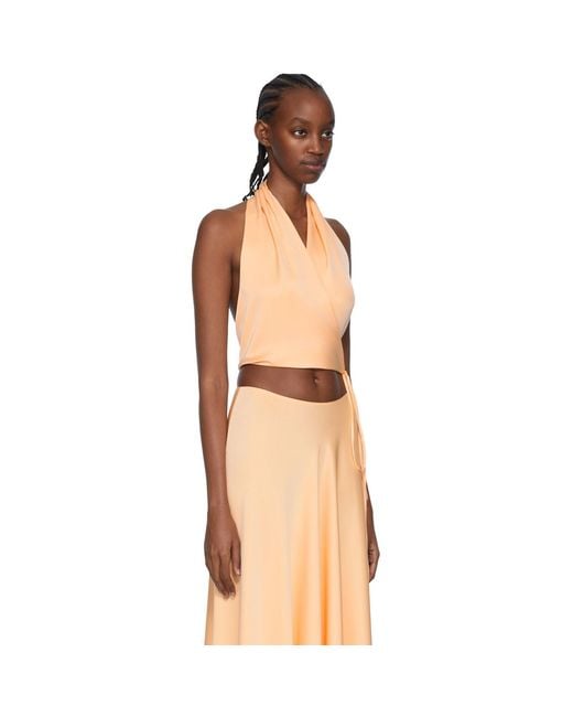 Rosetta Getty Black Orange Polyester Camisole