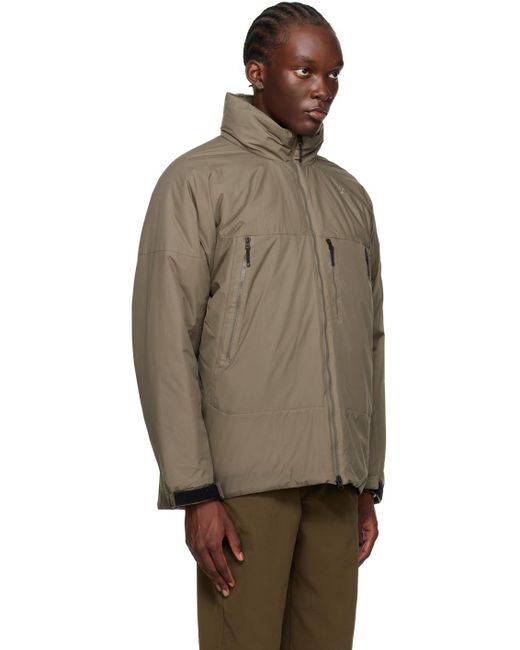 Goldwin Multicolor Win Taupe Puffy Jacket for men