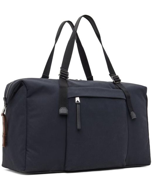 Paul Smith Black Navy Pocket Duffle Bag for men