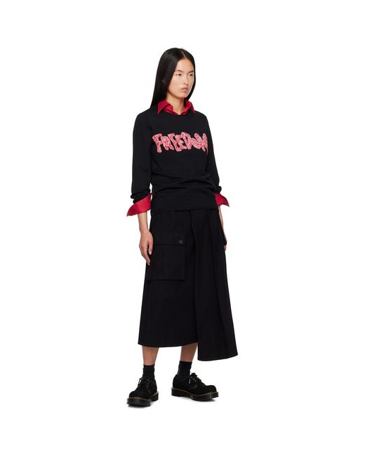 Comme des Garçons Black 'Freedom' Sweater