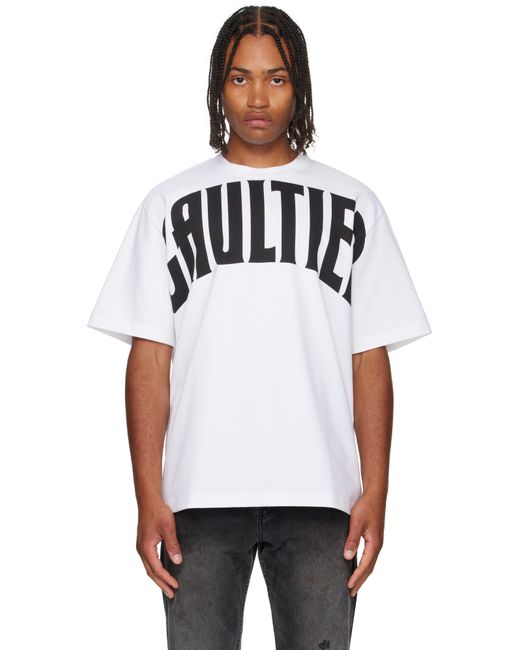 Jean Paul Gaultier White 'The Large Gaultier' T-Shirt for men