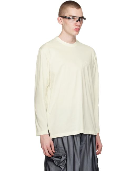 Y-3 Black Off-white Loose Long Sleeve T-shirt for men