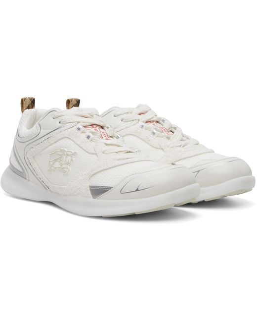 Burberry White Matrix Sport Sneakers for men