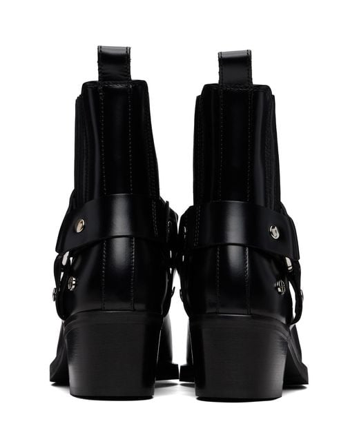 Anine Bing Black Mid Biker Boots