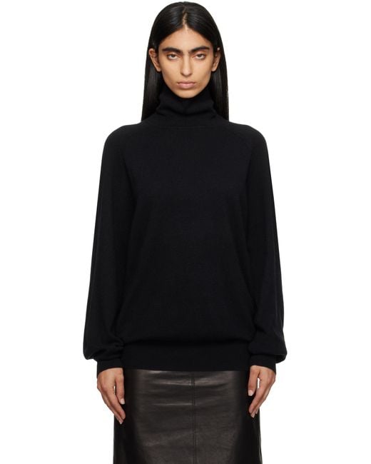 Khaite Black Percy Turtleneck