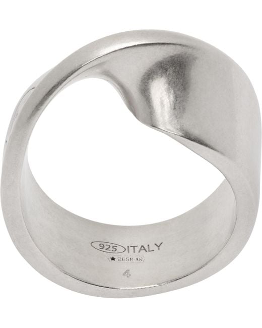 Maison Margiela Gray Mm1 Ring for men