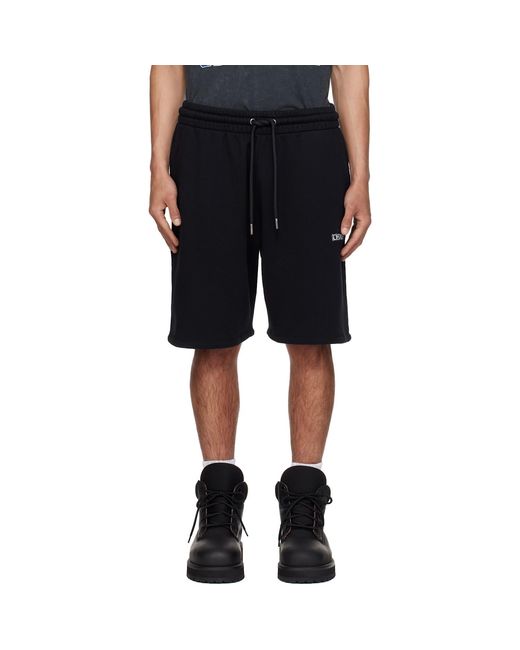 Off-White c/o Virgil Abloh Black Heraldic Arrow Skate Sweat Shorts for men