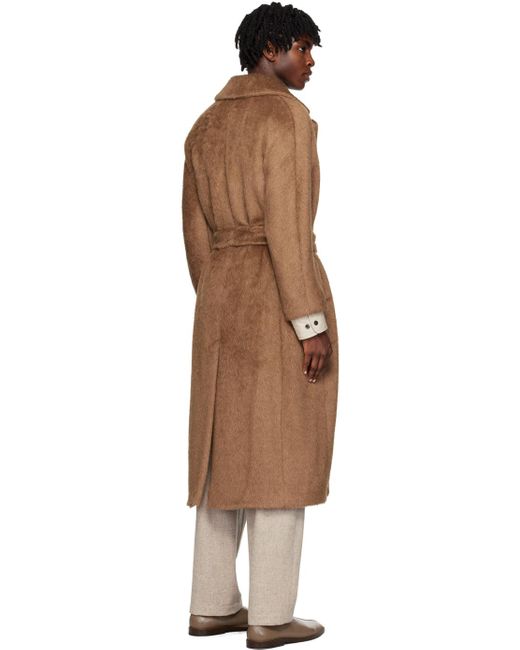 Max Mara Black Brown Oversized Coat for men