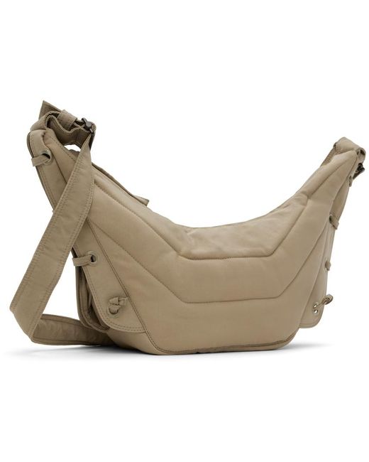 Lemaire White Taupe Small Soft Game Bag