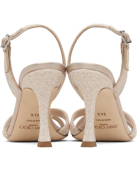 Jimmy Choo Black Rose Elsy 90 Heeled Sandals