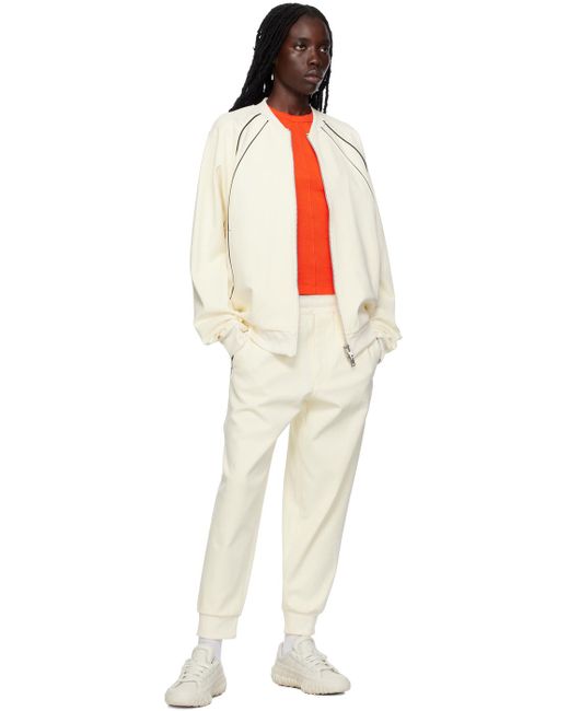 Y-3 Natural Off-white Bonded Lounge Pants