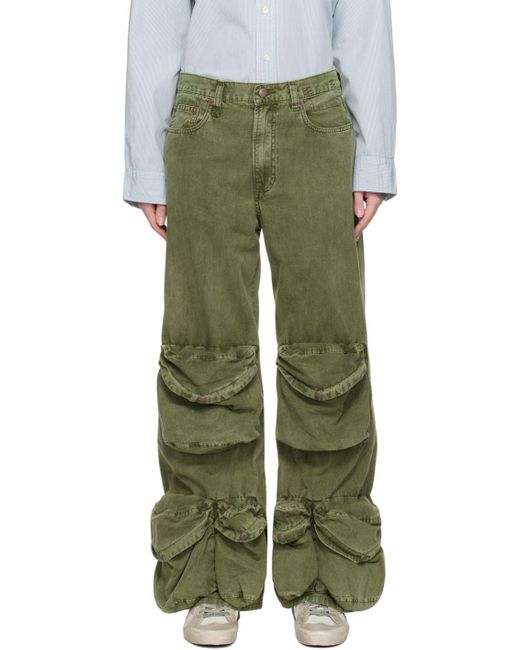 R13 Khaki Multipocket Utility Trousers in Green | Lyst