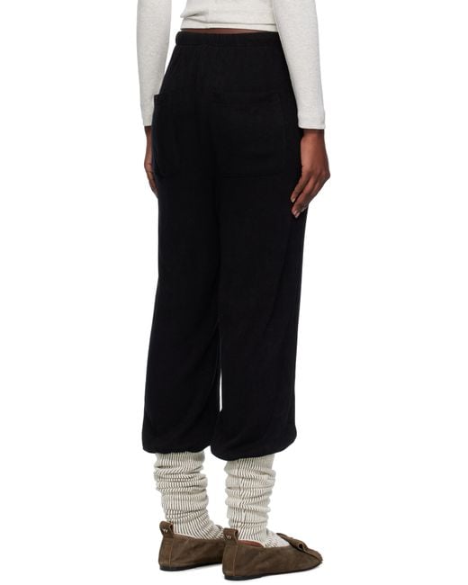 OPEN YY Black Layered Knee Socks Lounge Pants