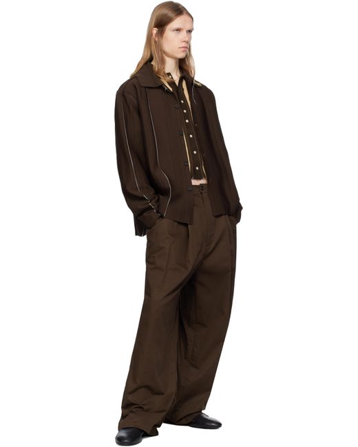 メンズ Camiel Fortgens ブラウン Suit トラウザーズ Brown