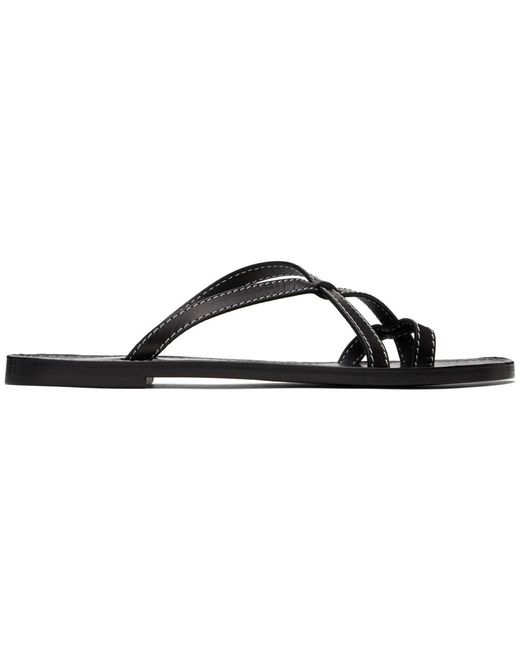 The Row Black Link Sandals