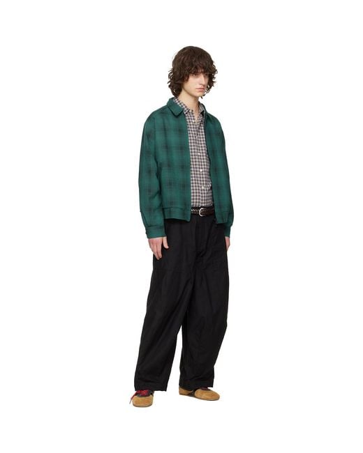 Needles Black H.D. Fatigue Trousers for men